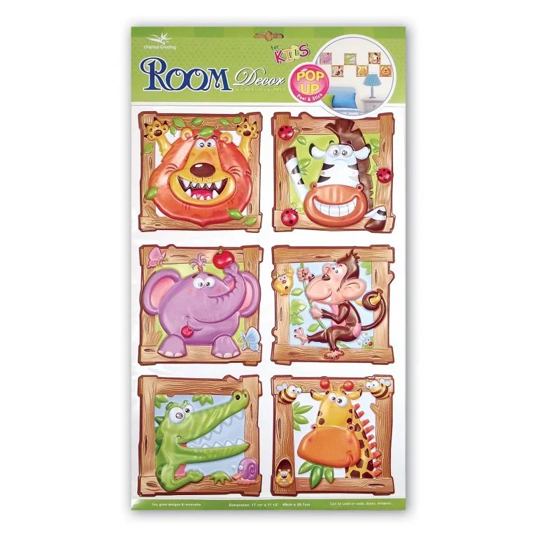 Pop-Up Wild Animal Room Décor