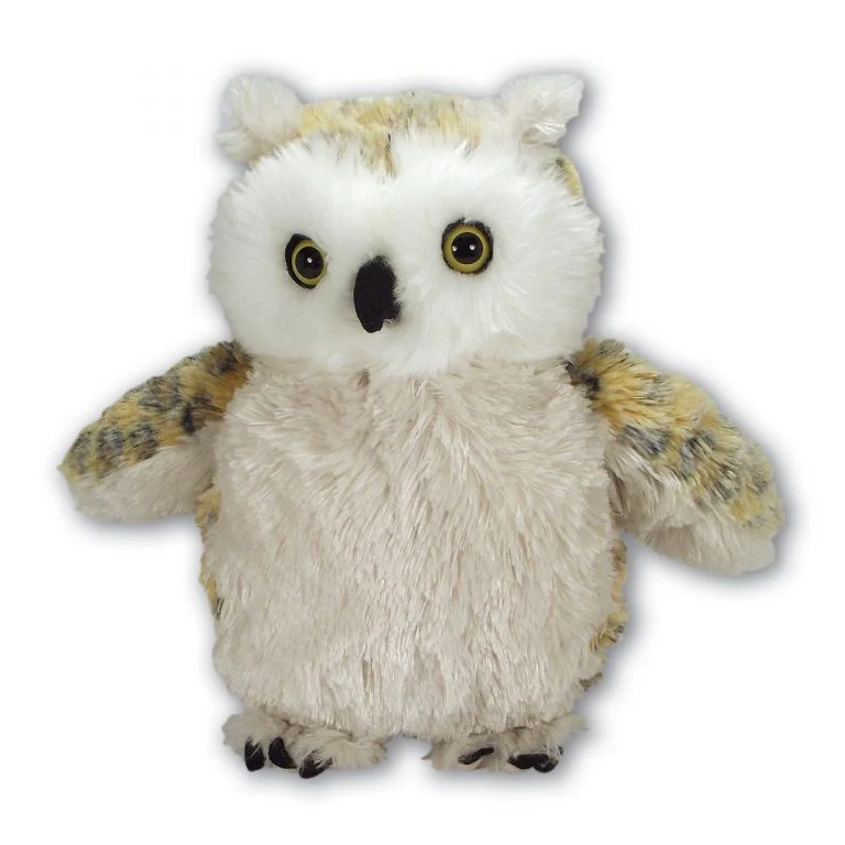 Large Fluffy Owl with Beans