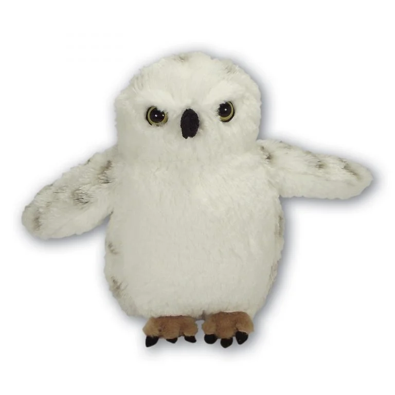 Fluffy Snowy Owl with Beans