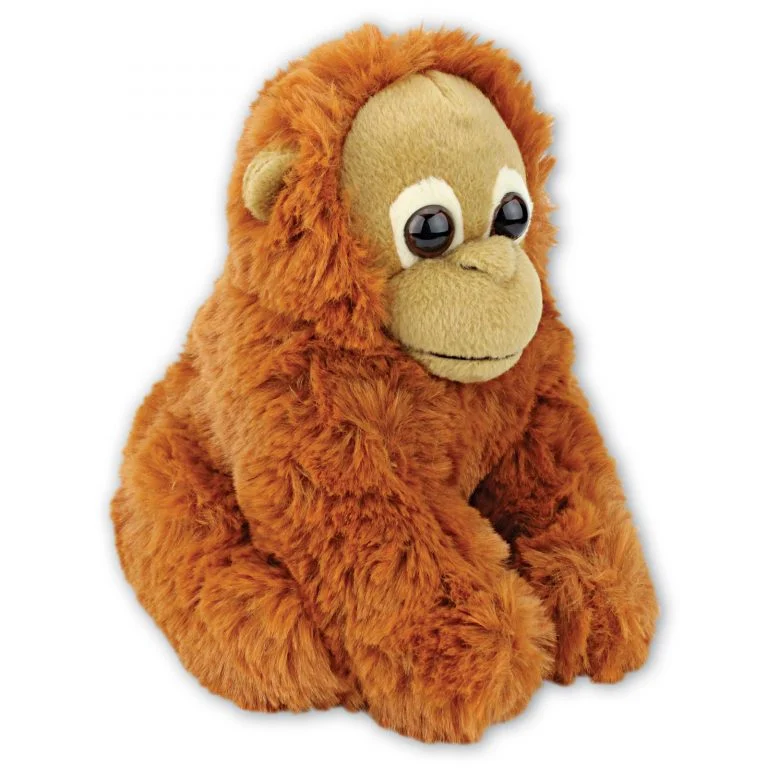 Sitting Orangutan with Beans