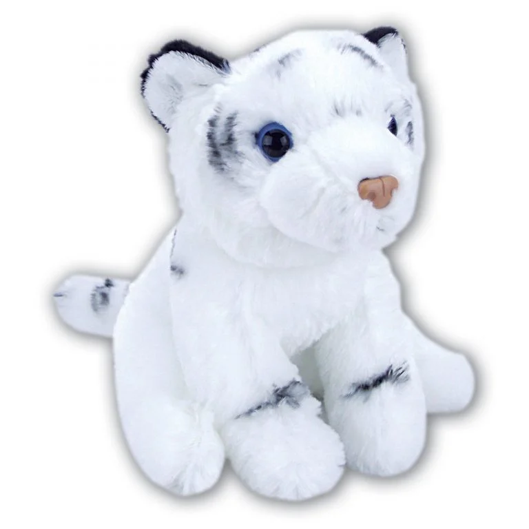 Sitting White Tiger with Beans
