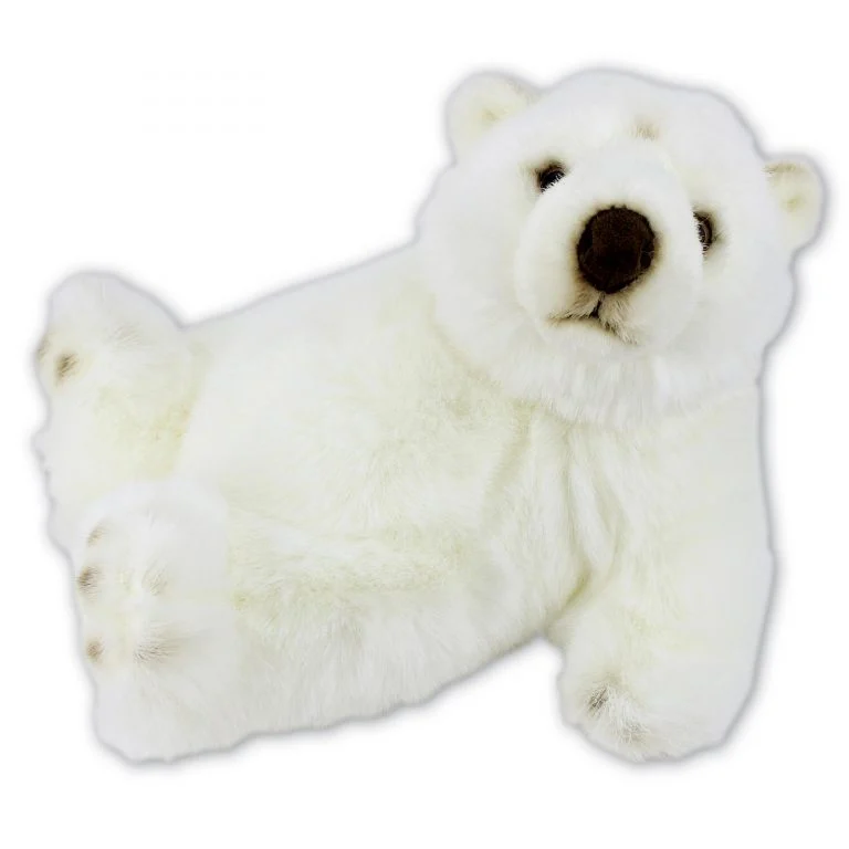 Relaxing Polar Bear with Beans