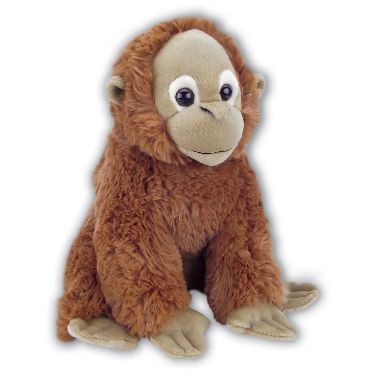 Sitting Orangutan with Beans