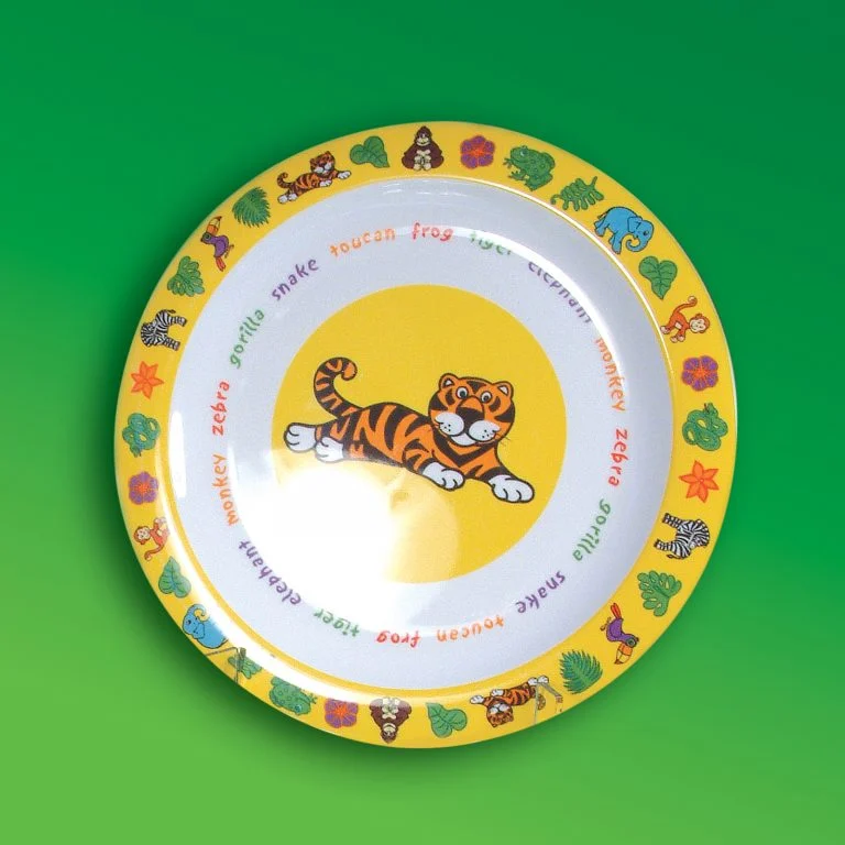Round Plate 8.5" (Tiger Design)