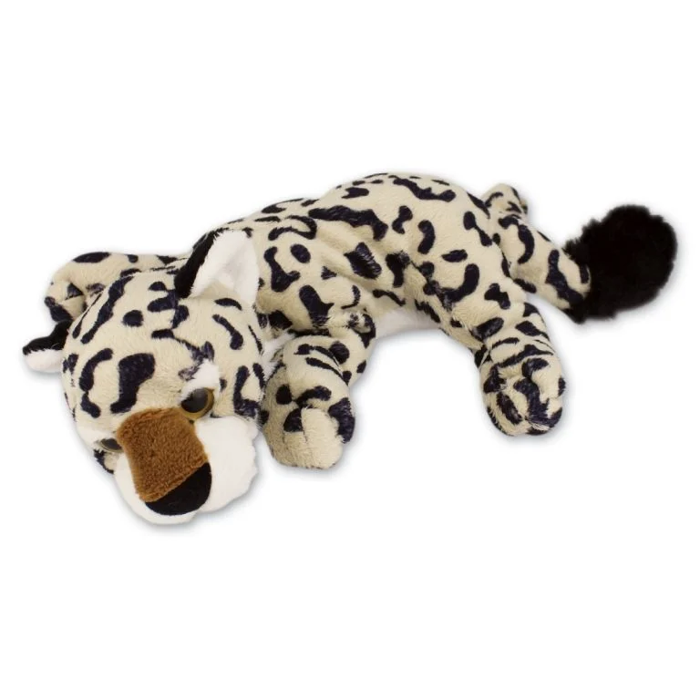 Floppy Lying Snow Leopard with Beans