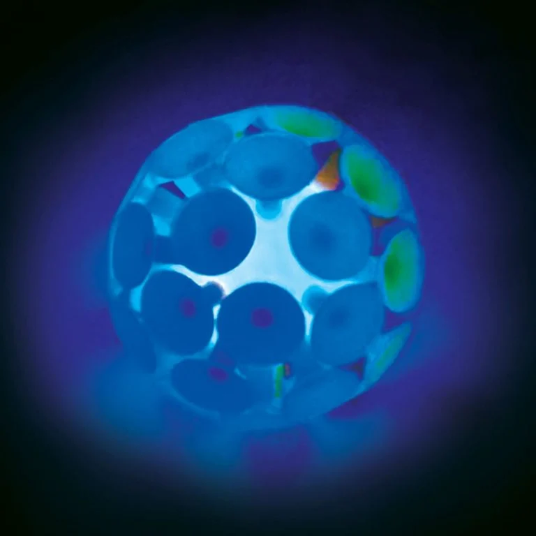 Rainbow Sucker Ball with Light