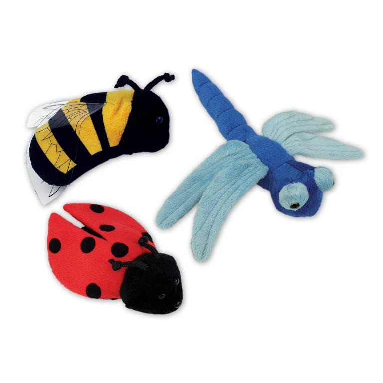 Insects with Beans (Dragonfly, Bee & Ladybird)