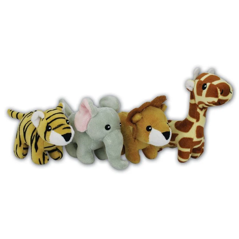 Wild Animal Soft Toy with Squeak