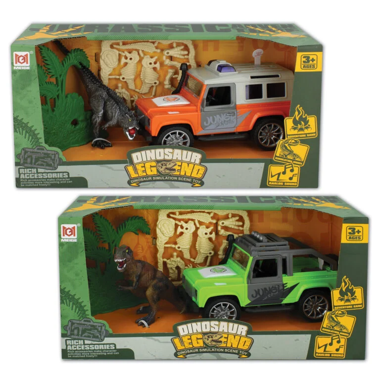 Dinosaur Jeep with Light & Sound Set