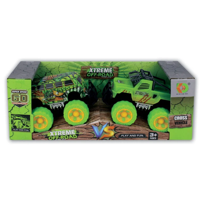 Dinosaur Jeep & Bus Friction (2 Pcs)